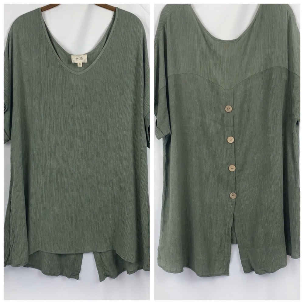 Anthropologie Perch Blu Pepper Boho Textured Tunic Top
